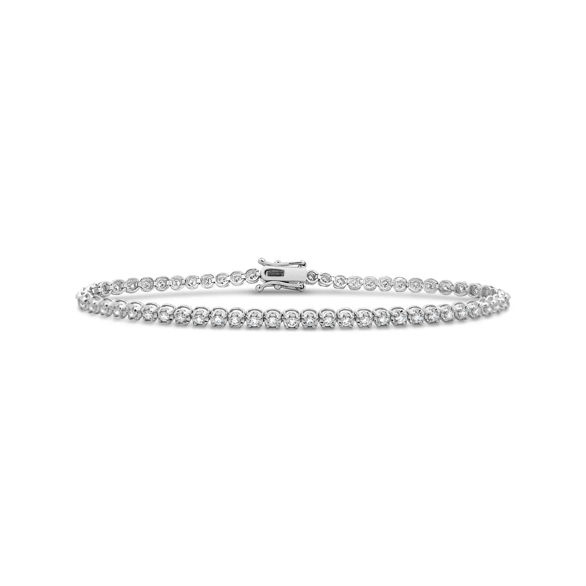 14K White Gold Lab Grown Diamond Tennis Bracelet (1.12 ct. total weight)