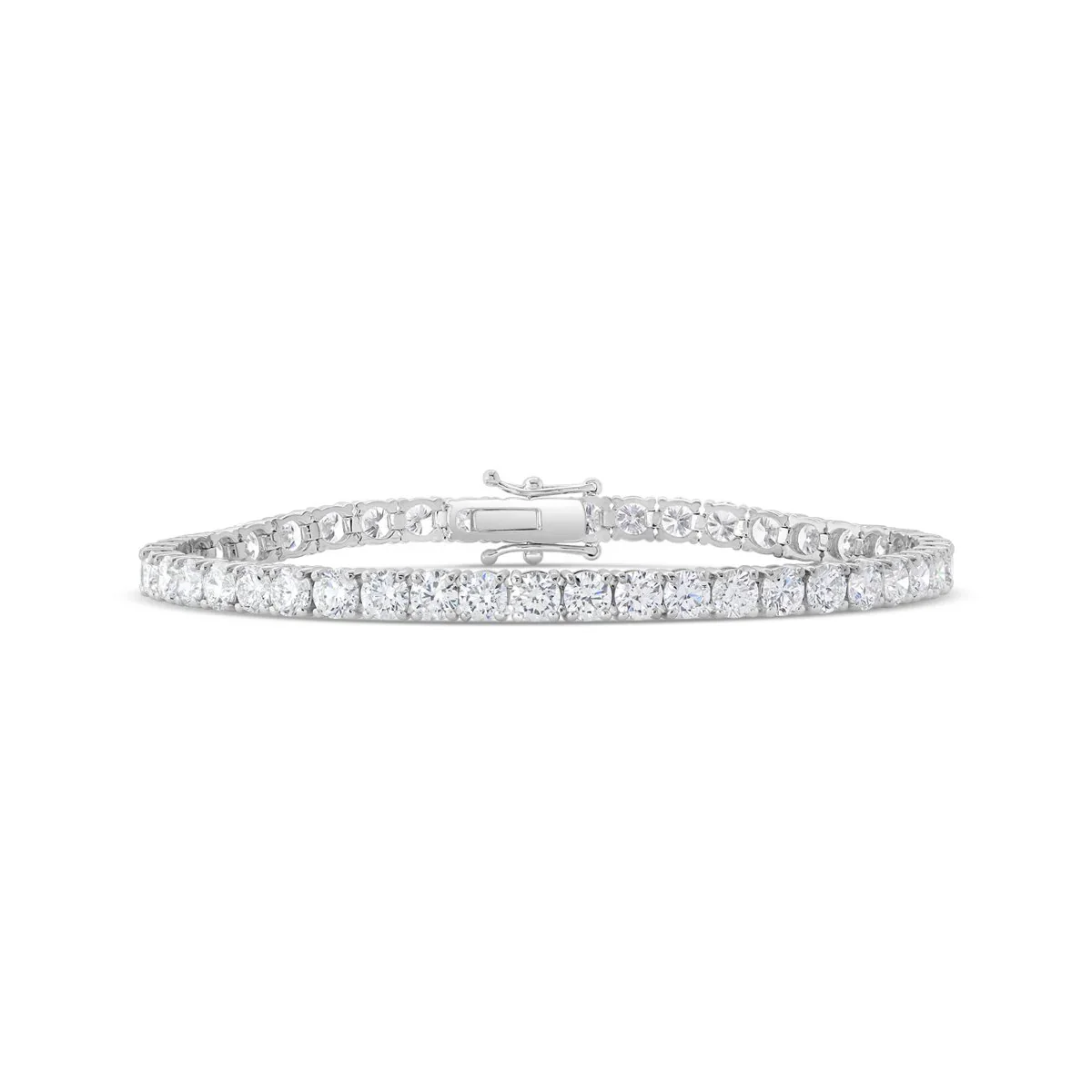 18K White Gold Lab Grown Diamond Tennis Bracelet - 11.11 ct. total weight