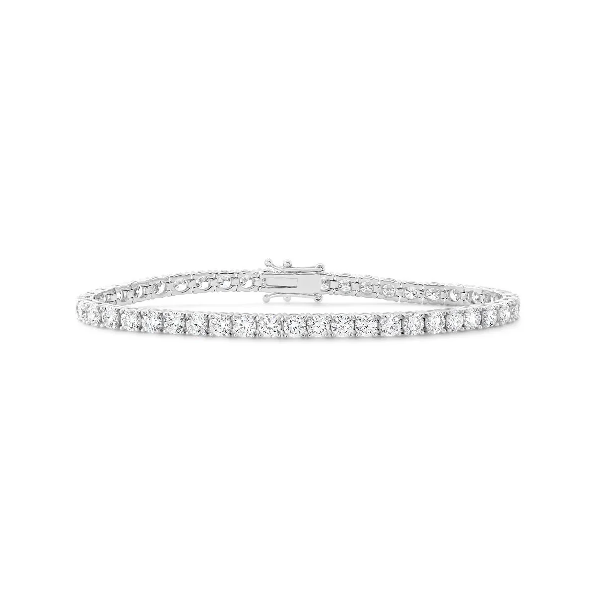 18K White Gold Lab Grown Diamond Tennis Bracelet - 8.68 ct. total weight