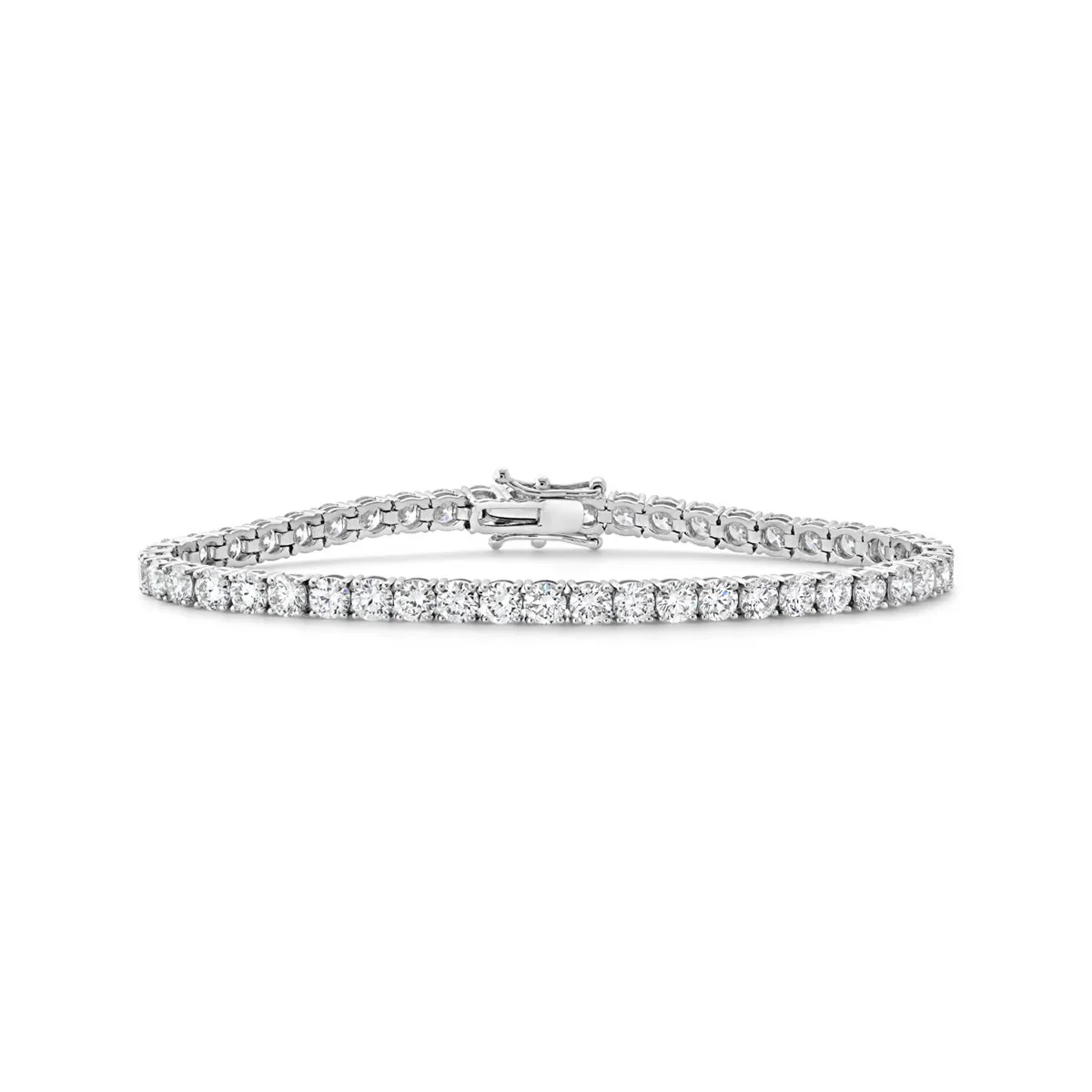 18K White Gold Lab Grown Diamond Tennis Bracelet - 8.92 ct. total weight