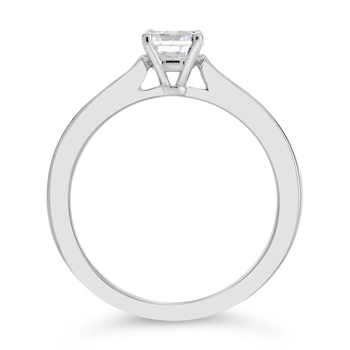 4 Claw Round Brilliant Cut Solitaire Engagement Ring - ACB055 - Image 6