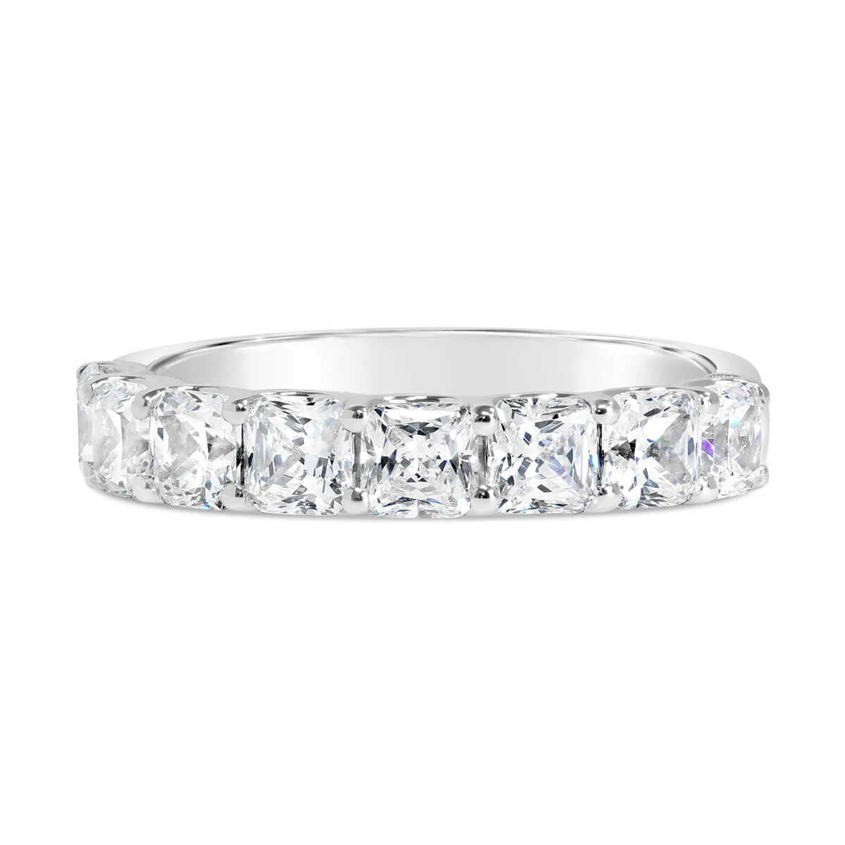 Asscher Diamond Wedding Band - YJA9827R - Image 2