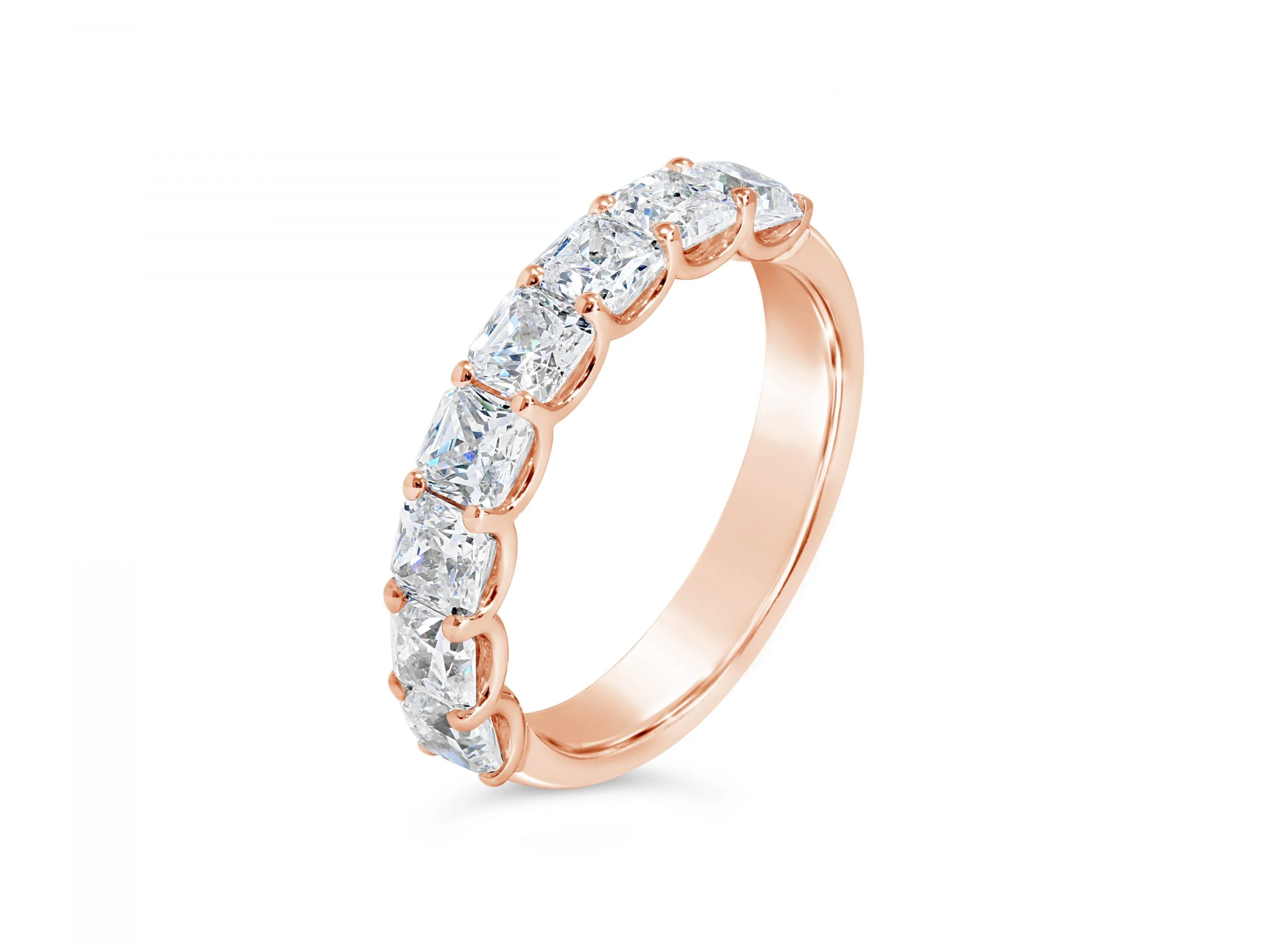 Asscher Diamond Wedding Band - YJA9827R - Image 3