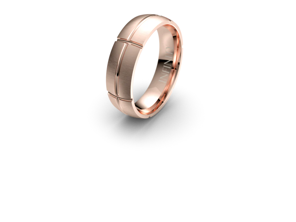 Infinity Criss-Cross Mens Band - IN1068 - Image 3