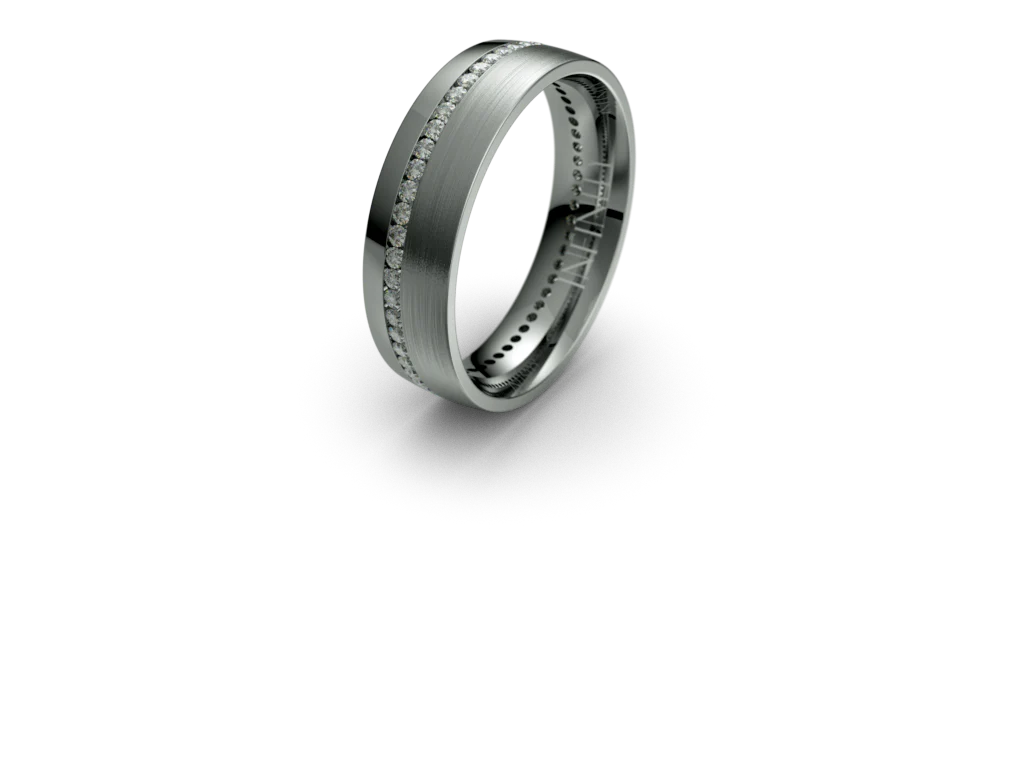 Infinity Mens Diamond Wedding Band - IN1767D - Image 3