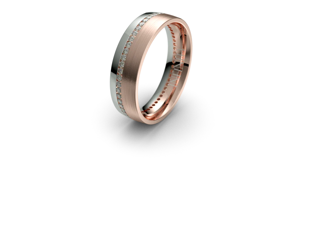 Infinity Mens Diamond Wedding Band - IN1767D - Image 4