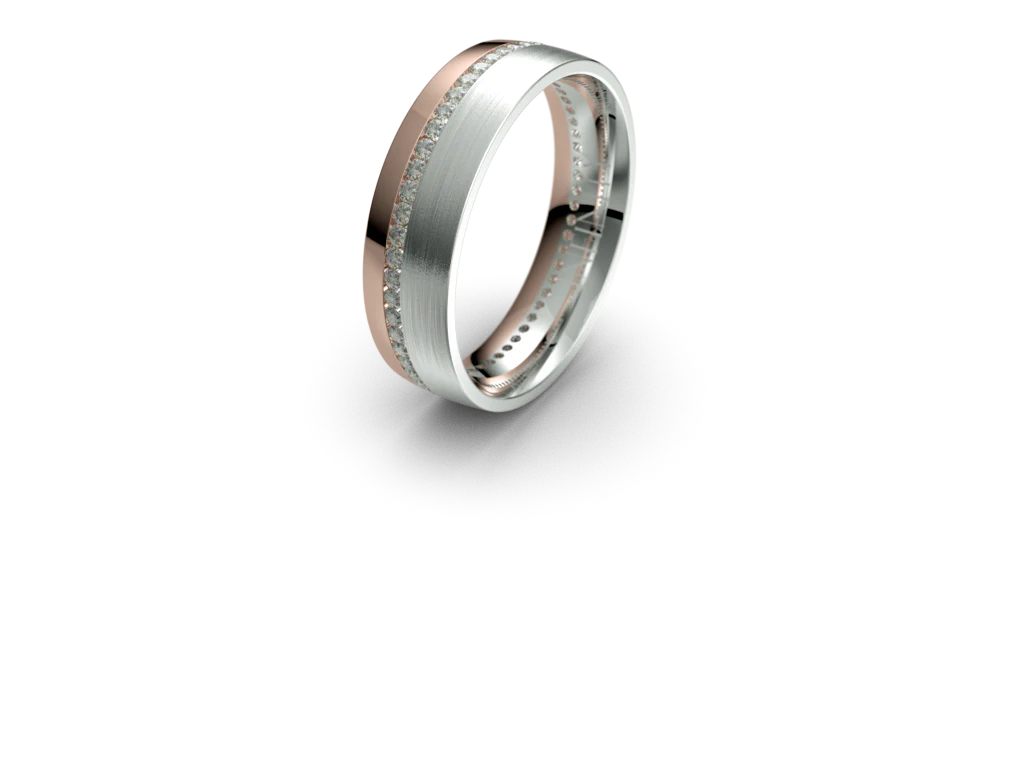 Infinity Mens Diamond Wedding Band - IN1767D - Image 5
