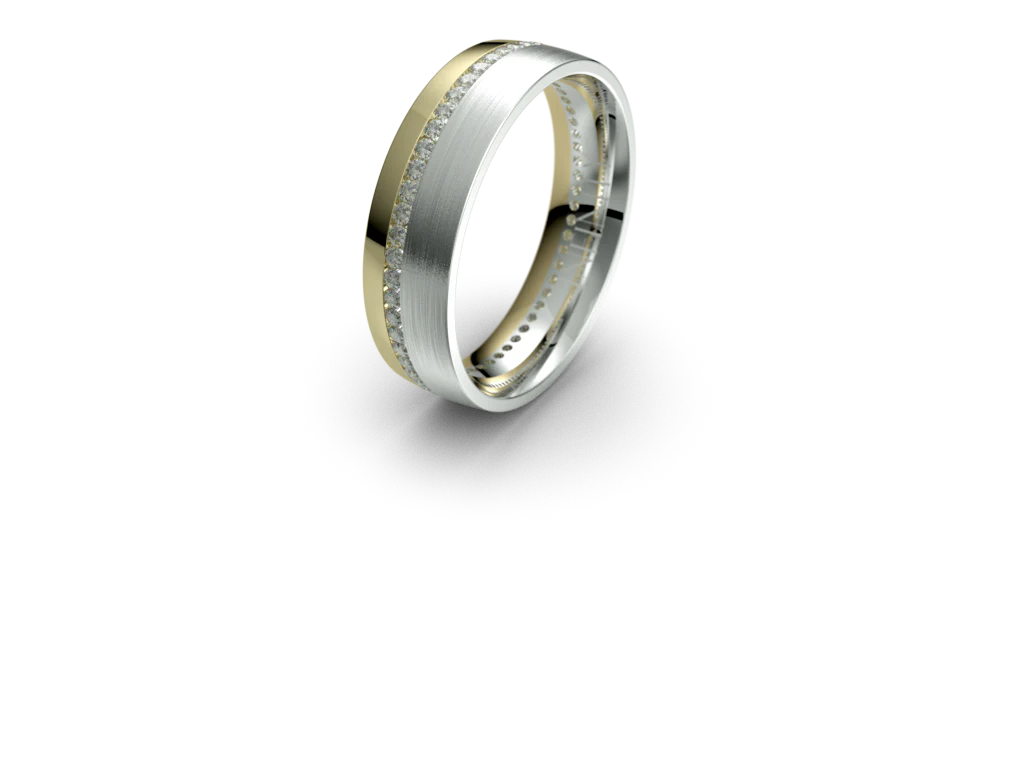 Infinity Mens Diamond Wedding Band - IN1767D - Image 6