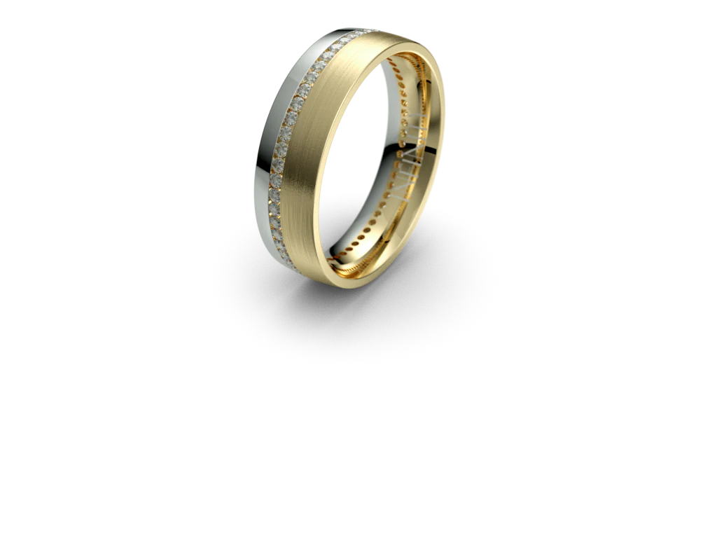 Infinity Mens Diamond Wedding Band - IN1767D - Image 7
