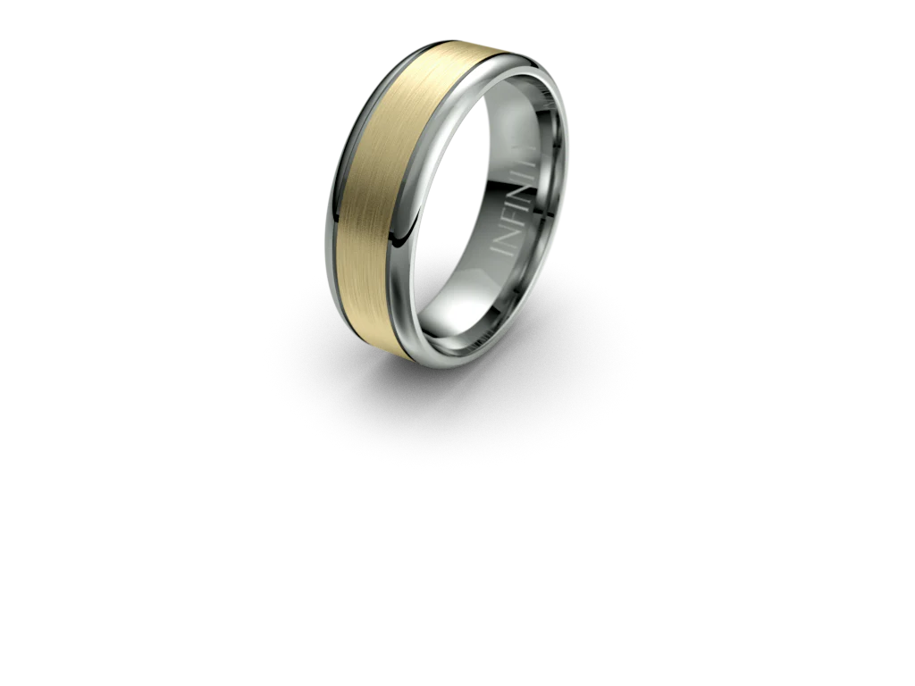 Infinity Mens Wedding Band with Rounded Edges- IN1023 - Image 4