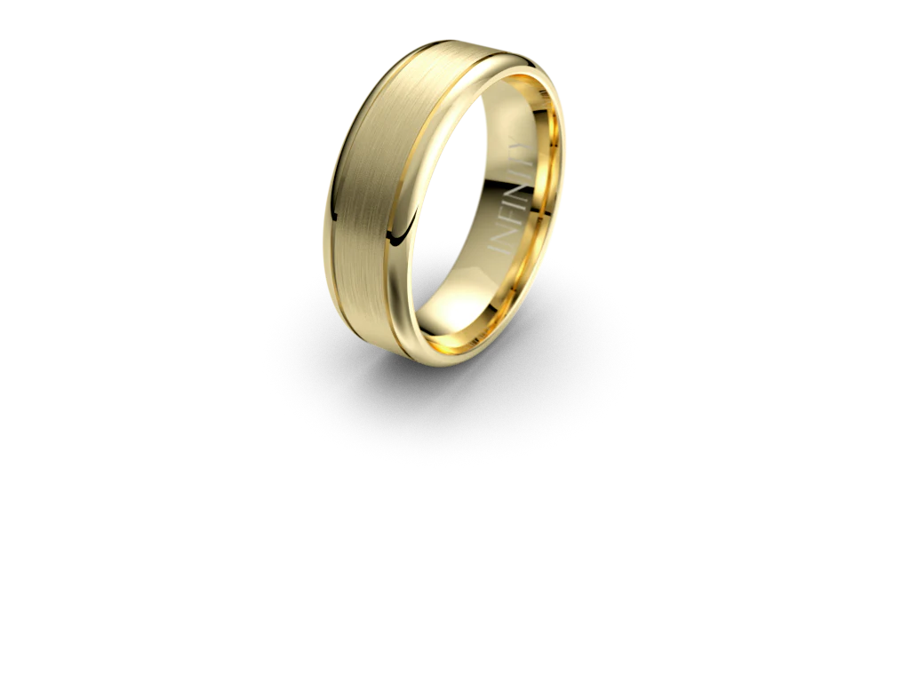 Infinity Mens Wedding Band with Rounded Edges- IN1023 - Image 8