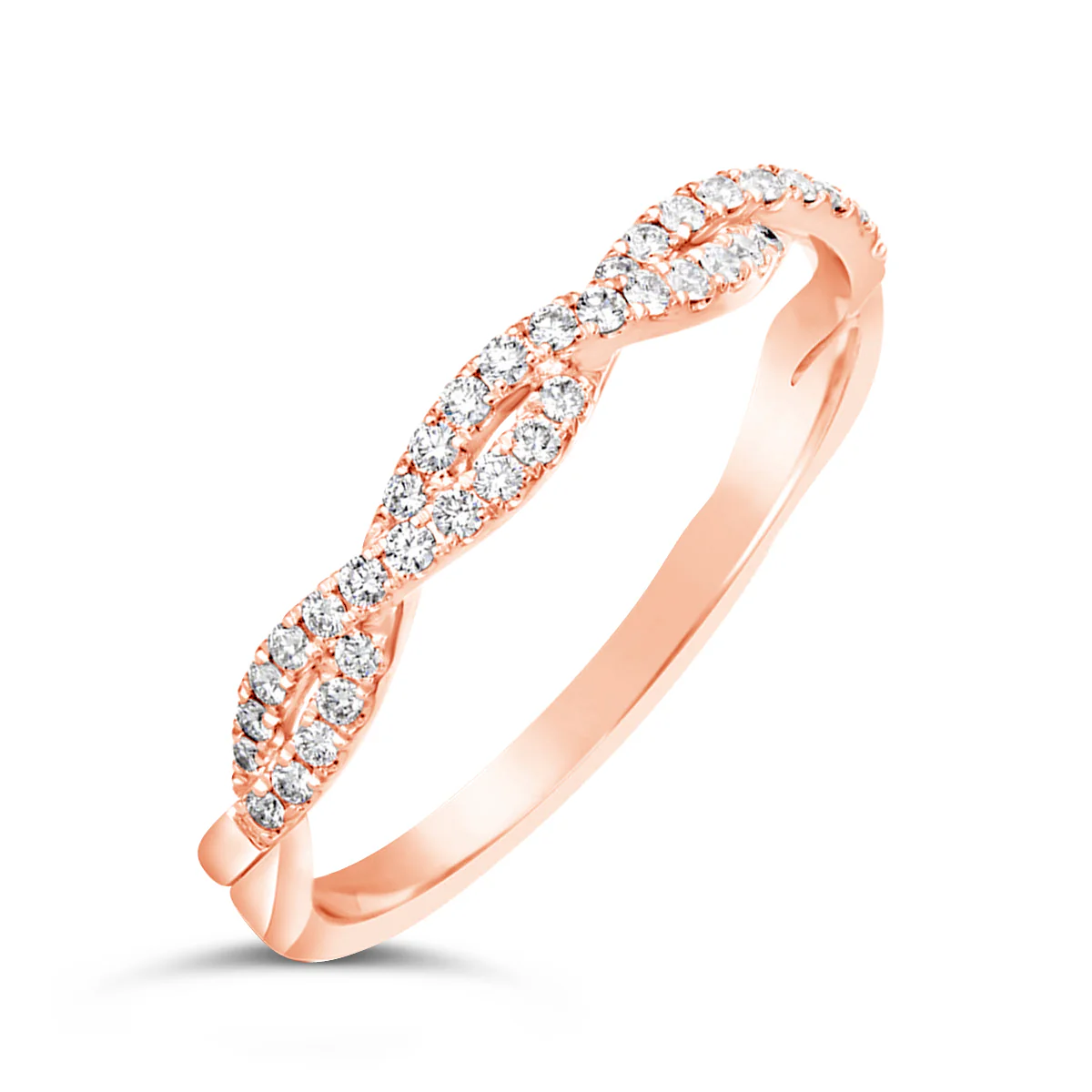 Interlaced Diamond Wedding Band - YJA7545R - Image 3