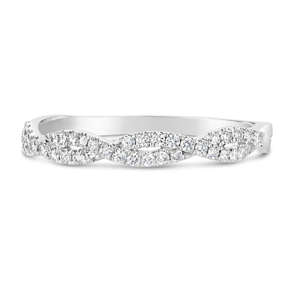 Interlaced Diamond Wedding Band - YJA7545R - Image 4