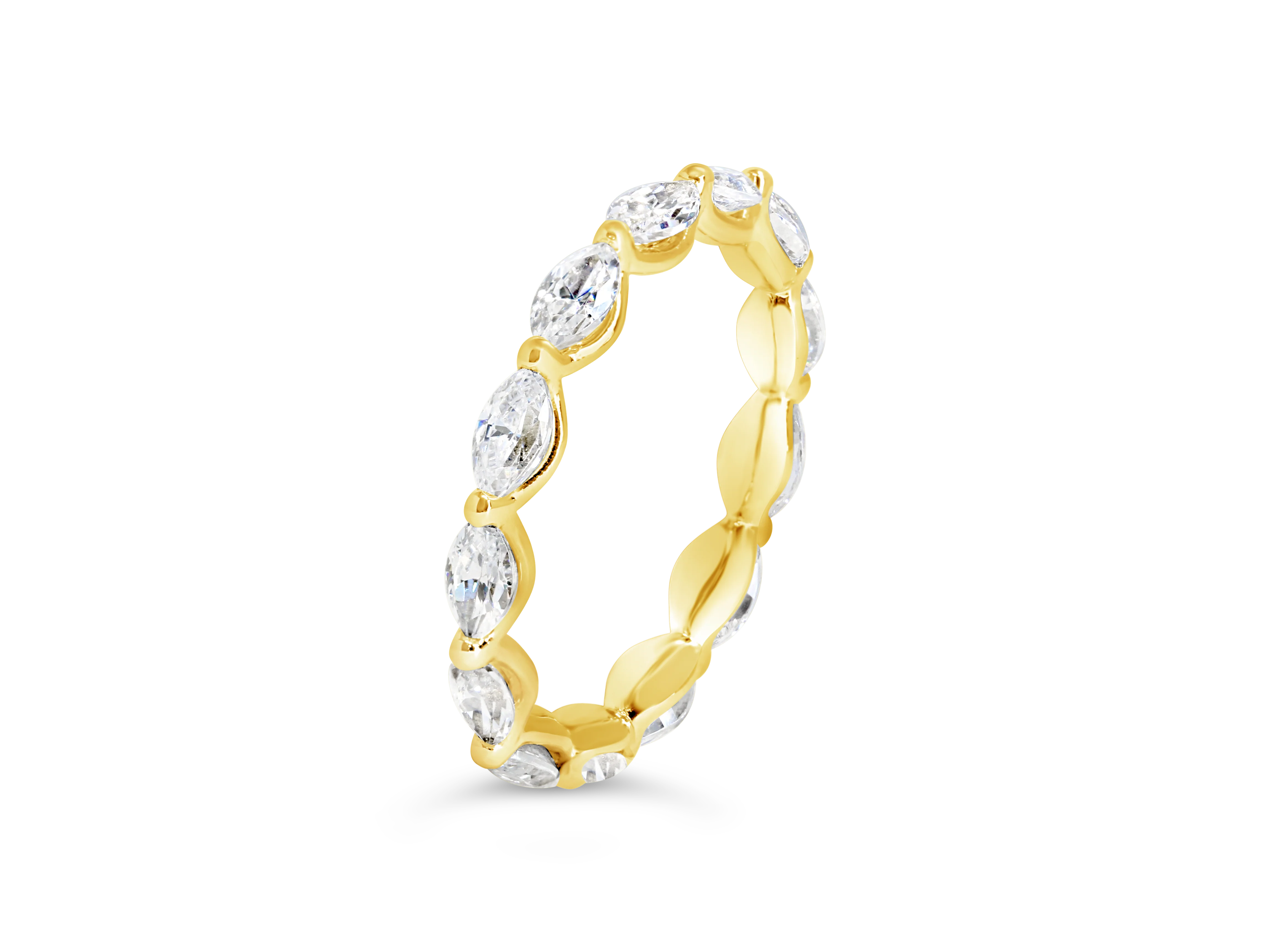 Marquise Diamond Wedding Band - YJA9826RB - Image 4