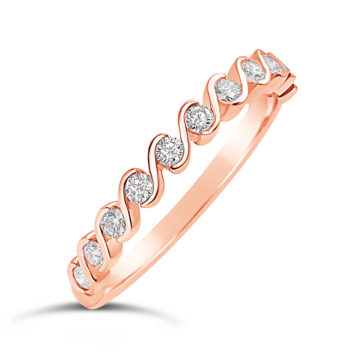 Modern Diamond Wedding Band - GR13623 - Image 2