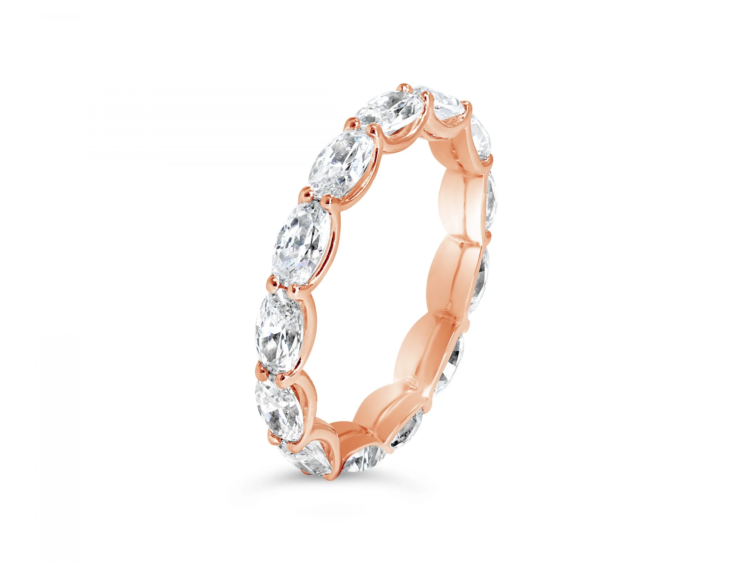 Oval Diamond Wedding Band - YJA9825RB - Image 4