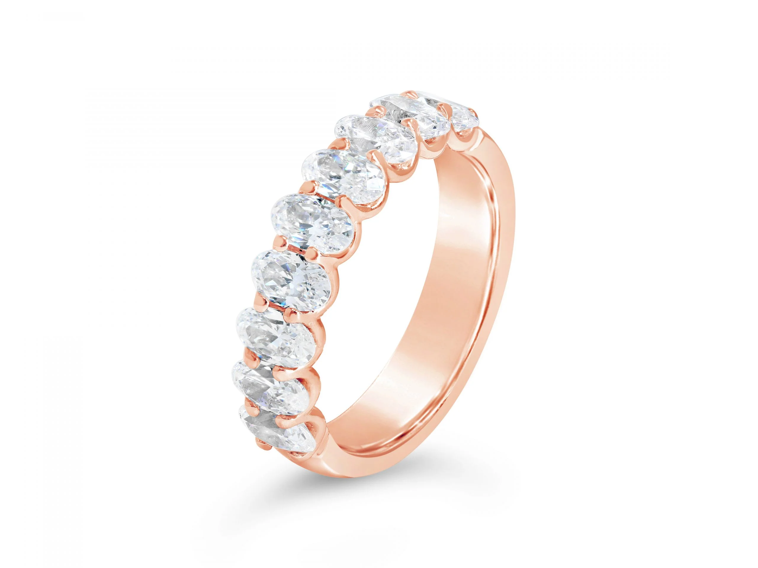 Oval Diamond Wedding Band - YJA9828R - Image 3