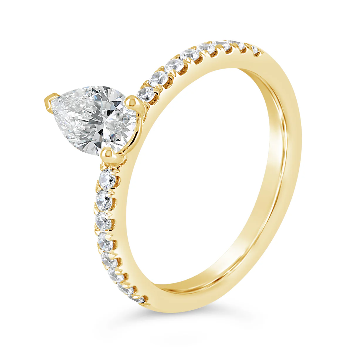 Pear Shape Diamond Engagement Ring - ACB400 - Image 3