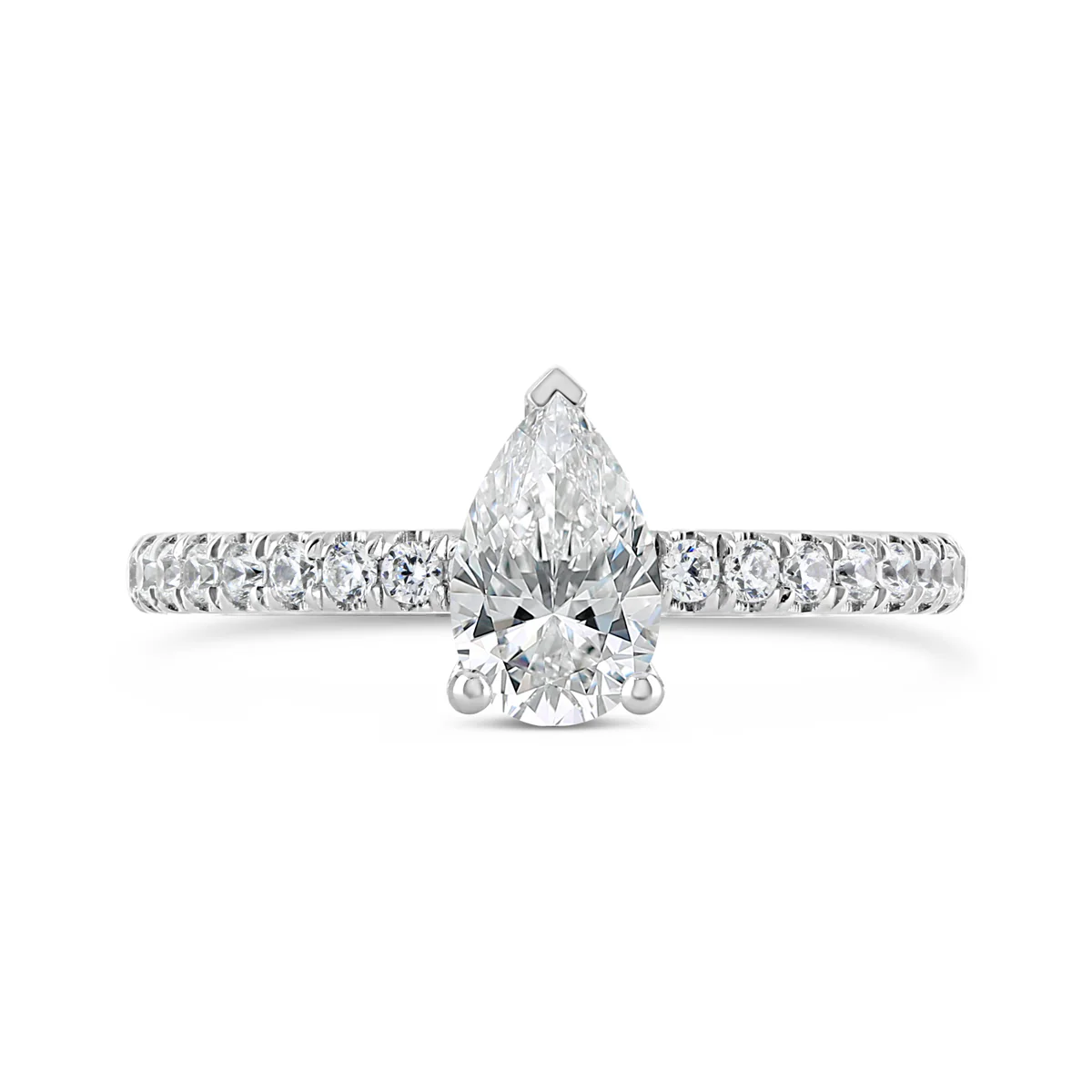 Pear Shape Diamond Engagement Ring - ACB400 - Image 5