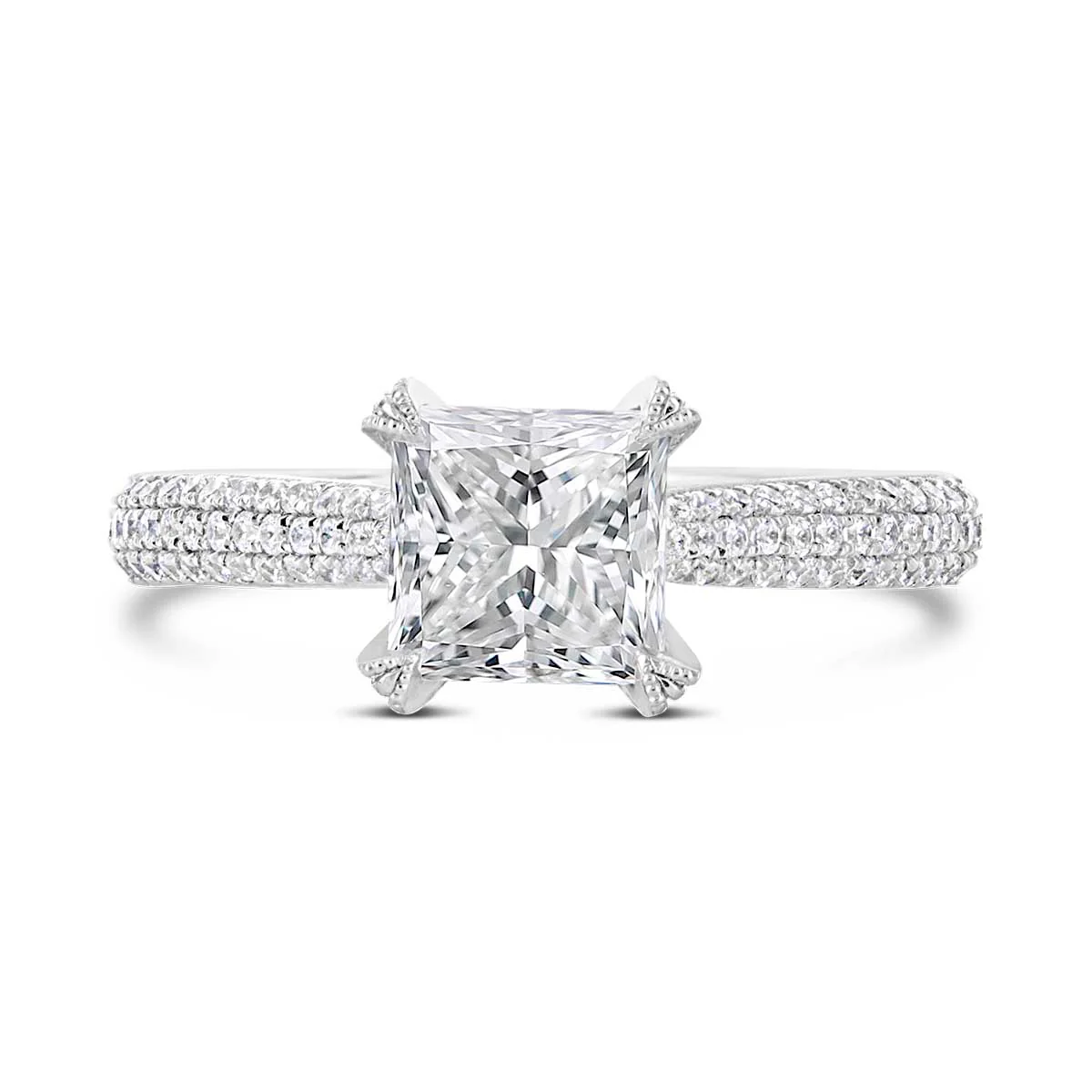 Princess Cut Diamond Engagement Ring - ACB002 - Image 2