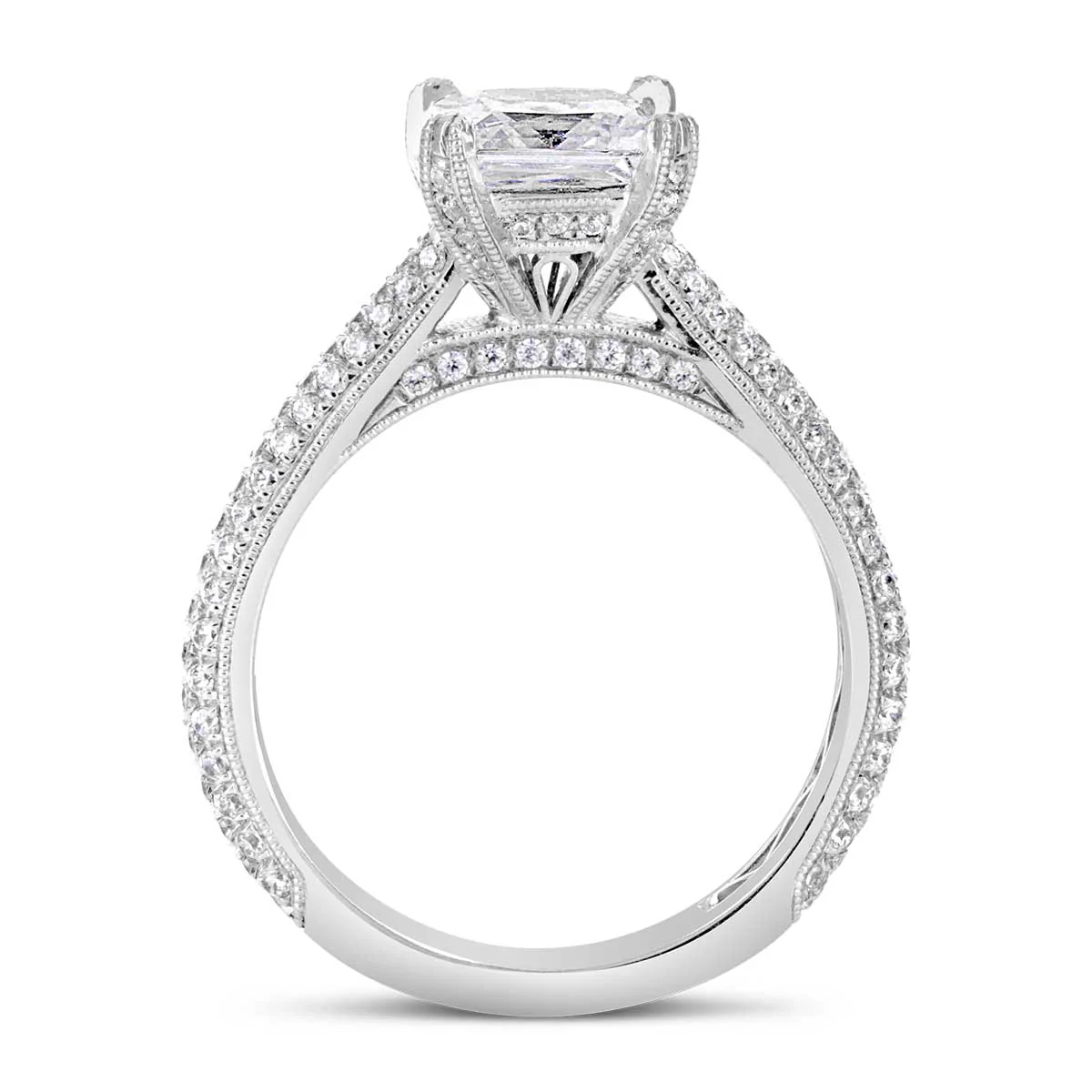 Princess Cut Diamond Engagement Ring - ACB002 - Image 3