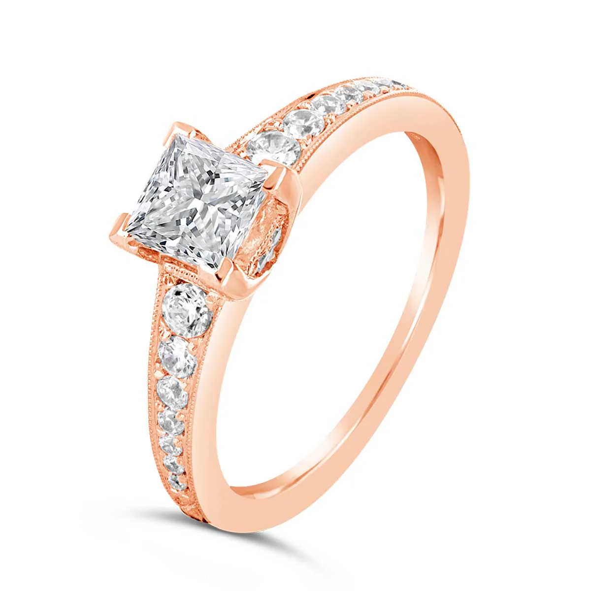 Princess Cut Diamond Engagement Ring - ACB024 - Image 4