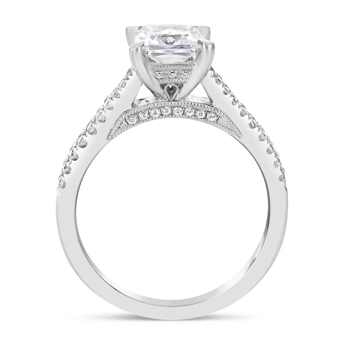 Princess Cut Diamond Engagement Ring - ACB036 - Image 5