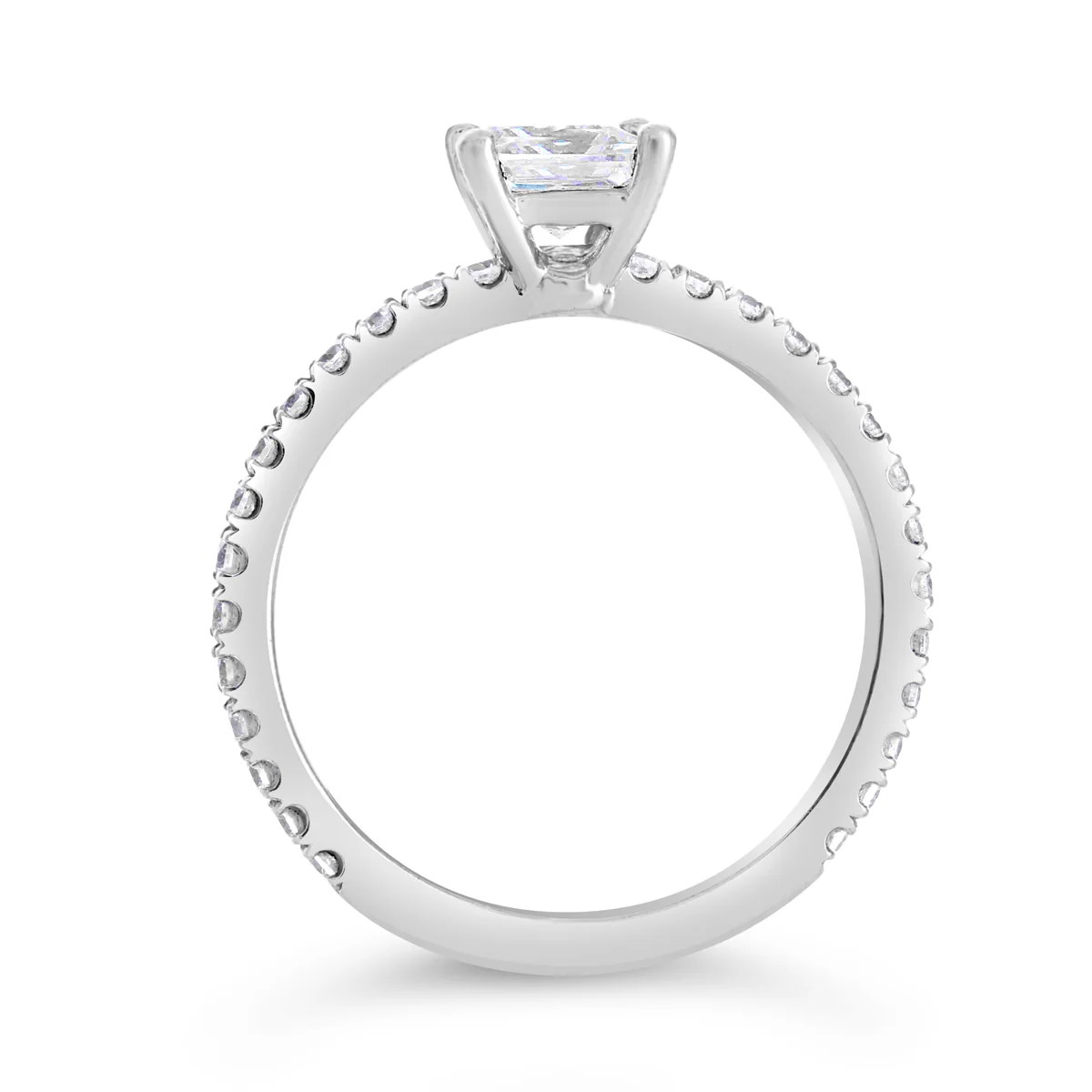 Princess Cut Diamond Engagement Ring - ACB051 - Image 4