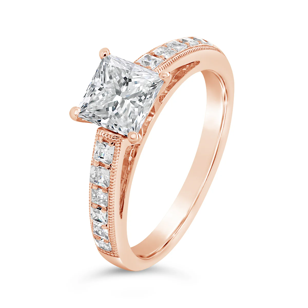 Princess Cut Diamond Engagement Ring - ACB053 - Image 3