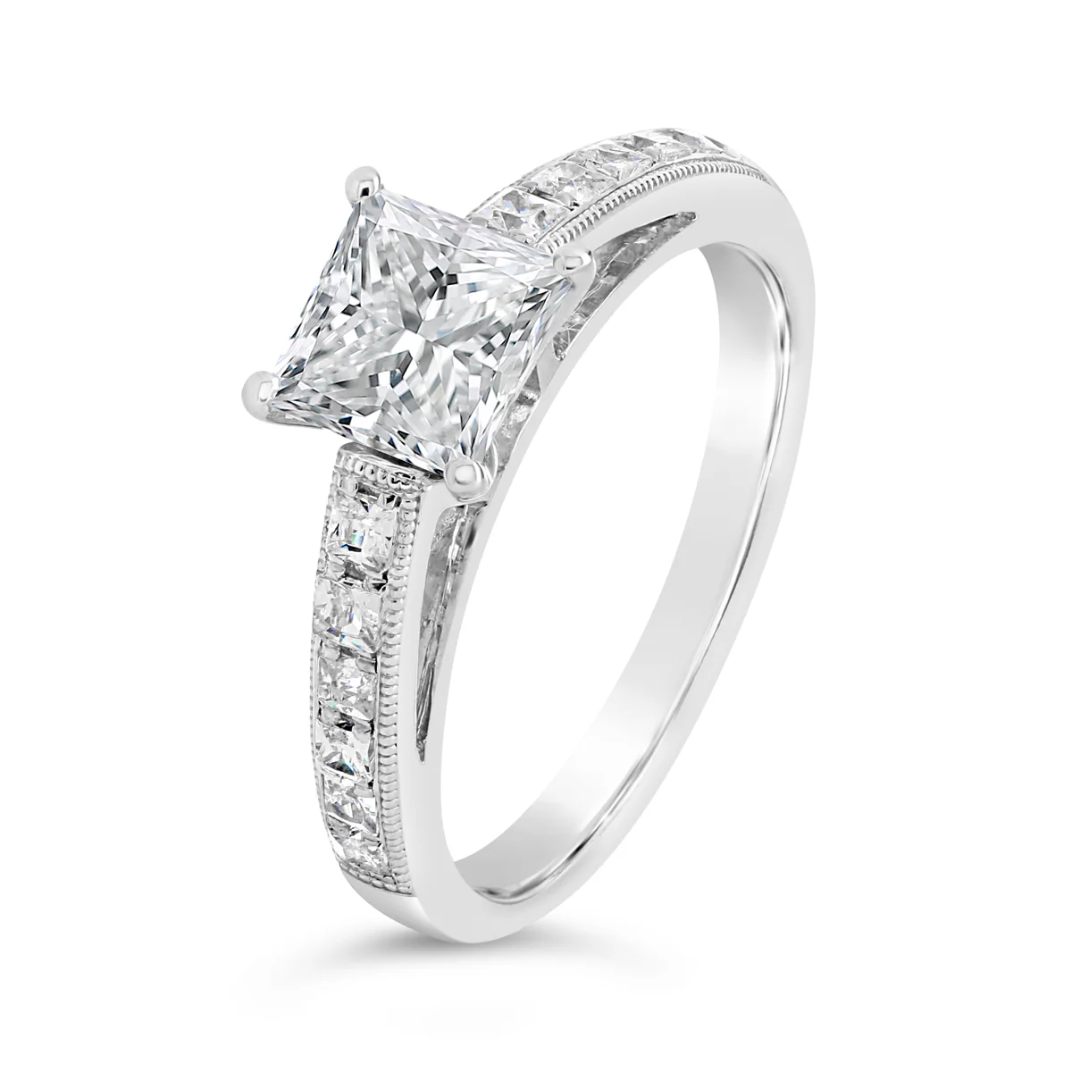 Princess Cut Diamond Engagement Ring - ACB053 - Image 4