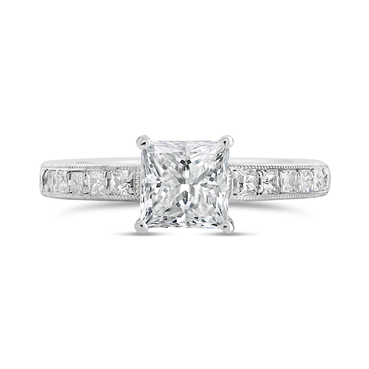 Princess Cut Diamond Engagement Ring - ACB053 - Image 6