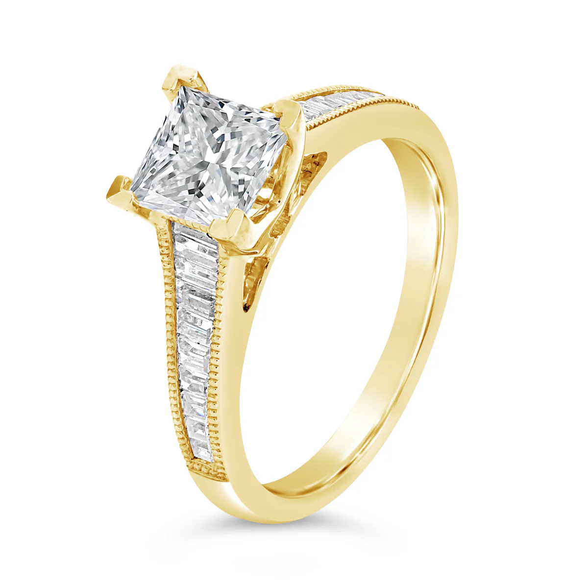 Princess Cut Diamond Engagement Ring - ACB059 - Image 4