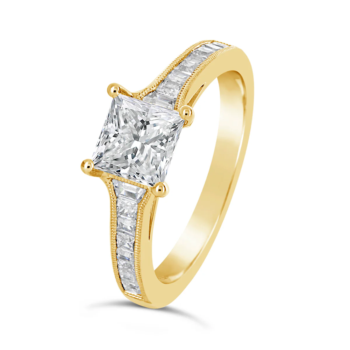 Princess Cut Diamond Engagement Ring - ACB138 - Image 3