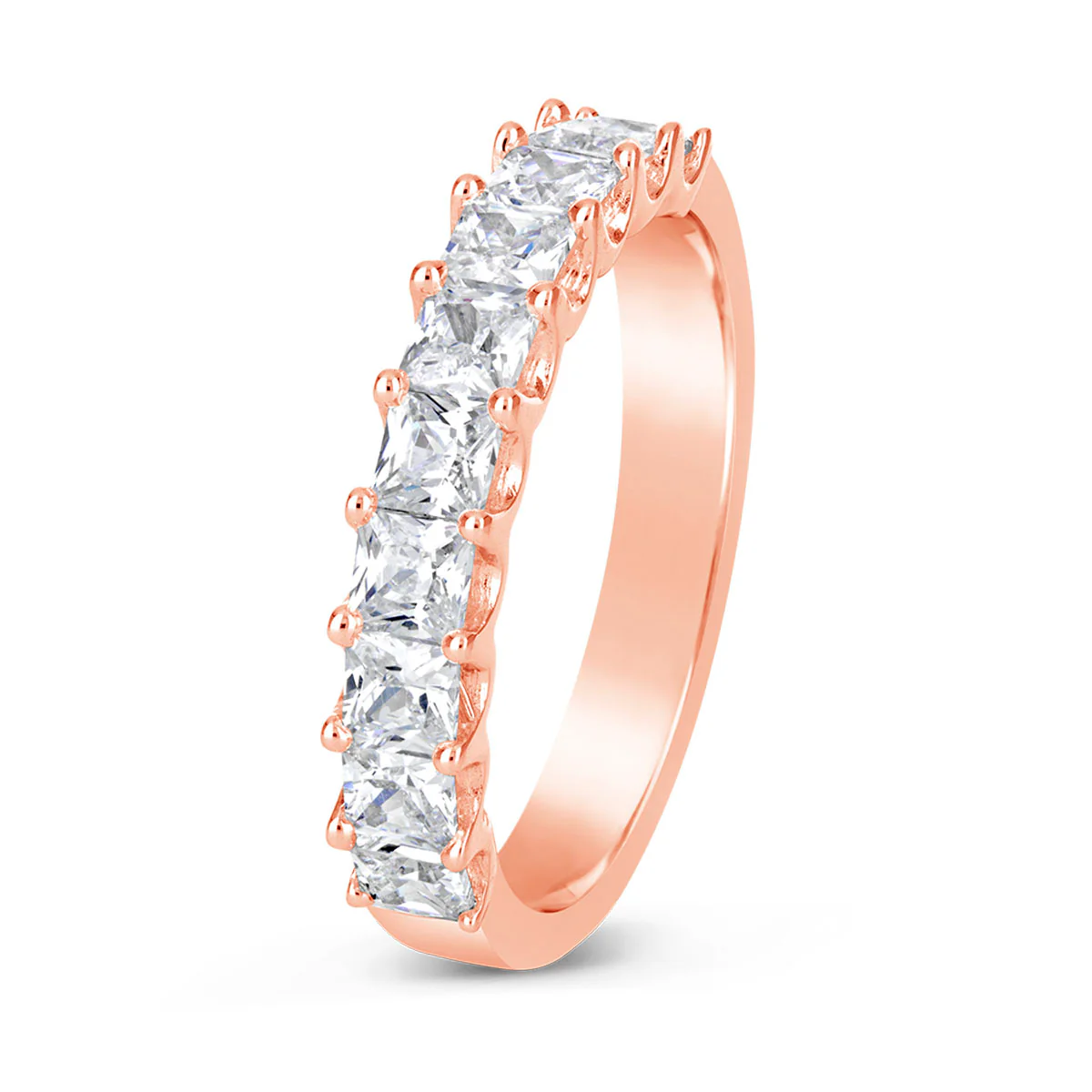 Princess Cut Diamond Wedding Band - GSR7198 - Image 3