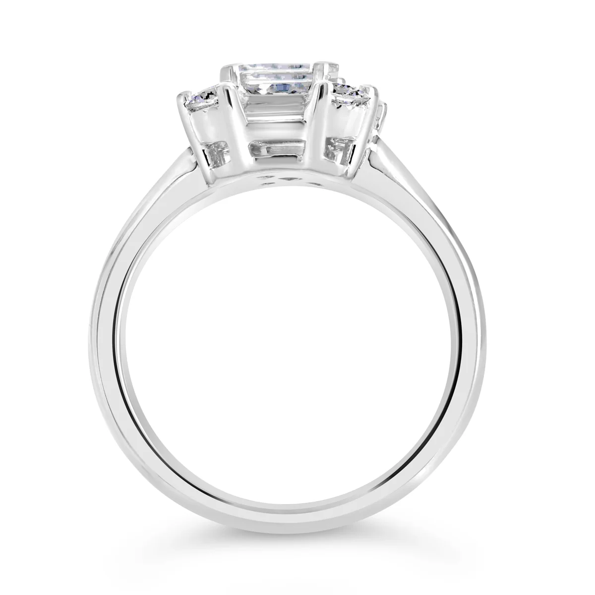 Radiant Cut Diamond Halo Engagement Ring - ACB118 - Image 5