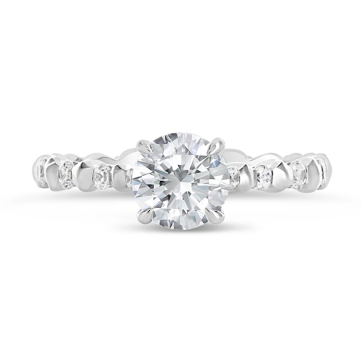 Round Brilliant Cut Diamond Engagament Ring - ACB106 - Image 5