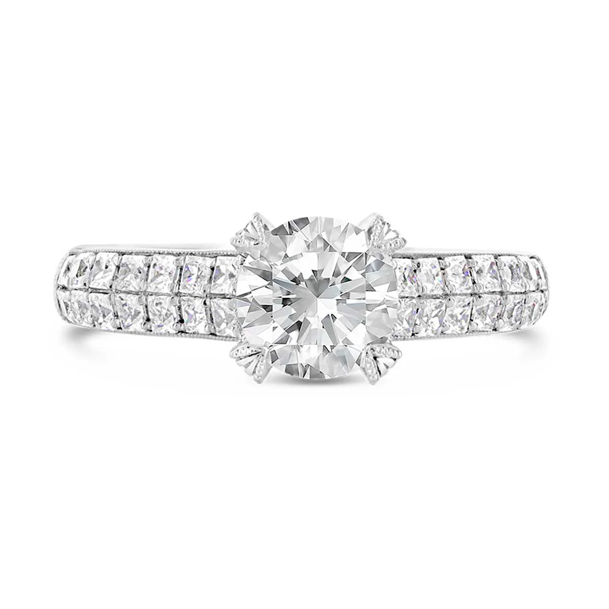 Round Brilliant Cut Diamond Engagement Ring - ACB010 - Image 3
