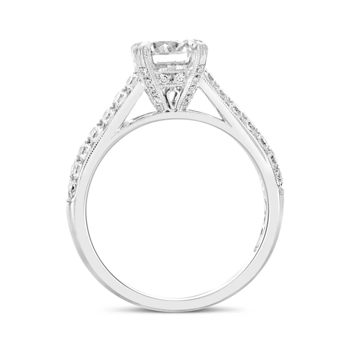 Round Brilliant Cut Diamond Engagement Ring - ACB010 - Image 4