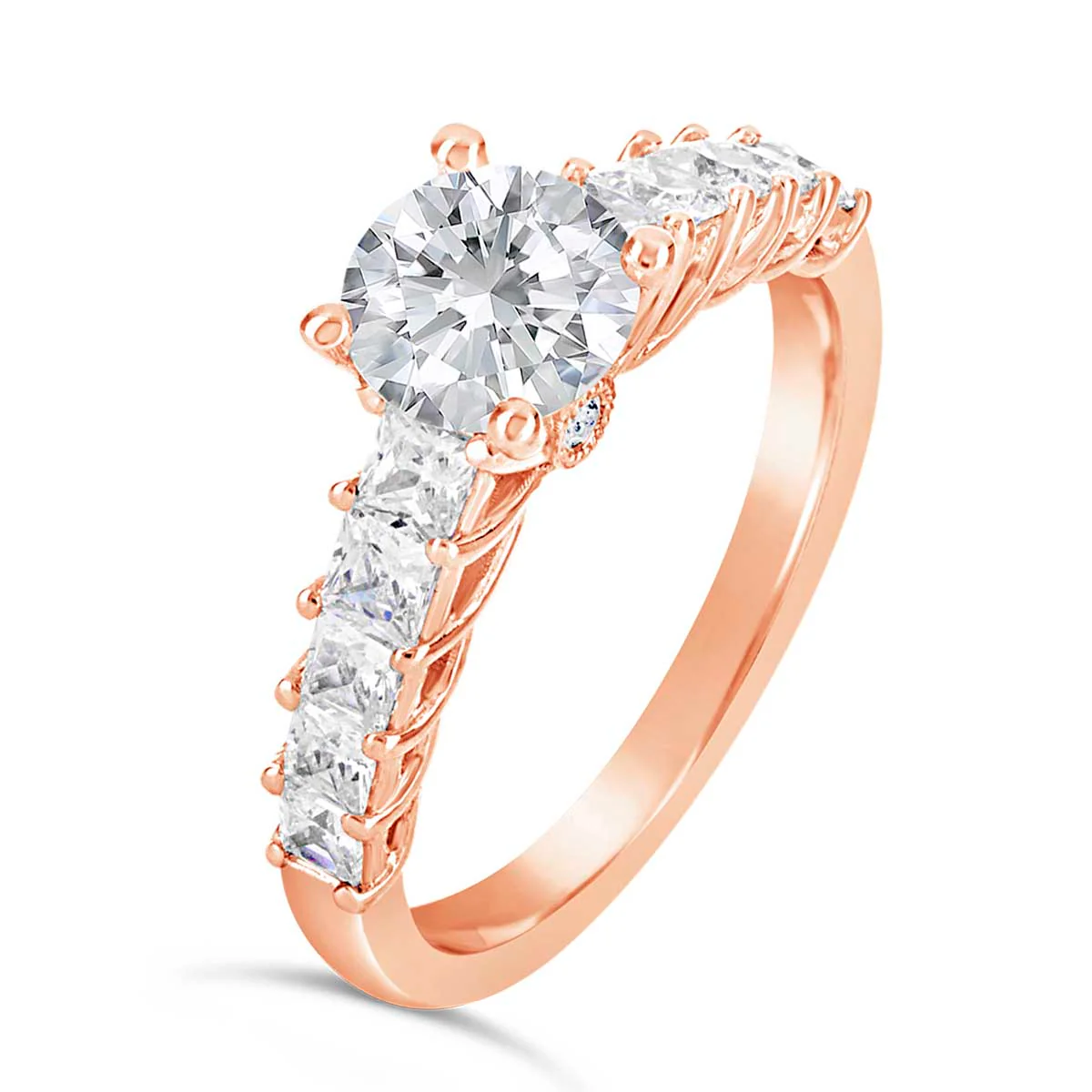 Round Brilliant Cut Diamond Engagement Ring - ACB015 - Image 5
