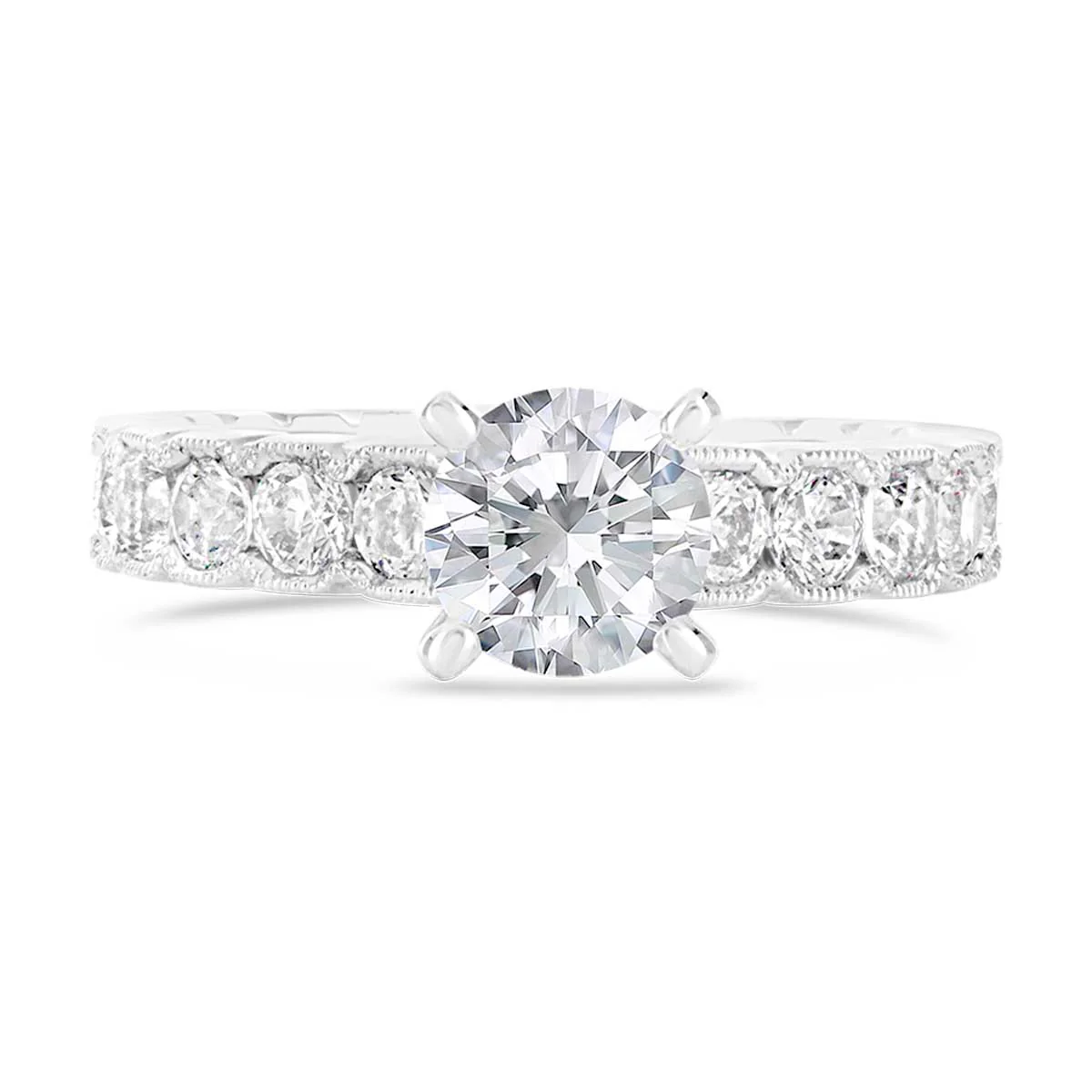 Round Brilliant Cut Diamond Engagement Ring - ACB016 - Image 2