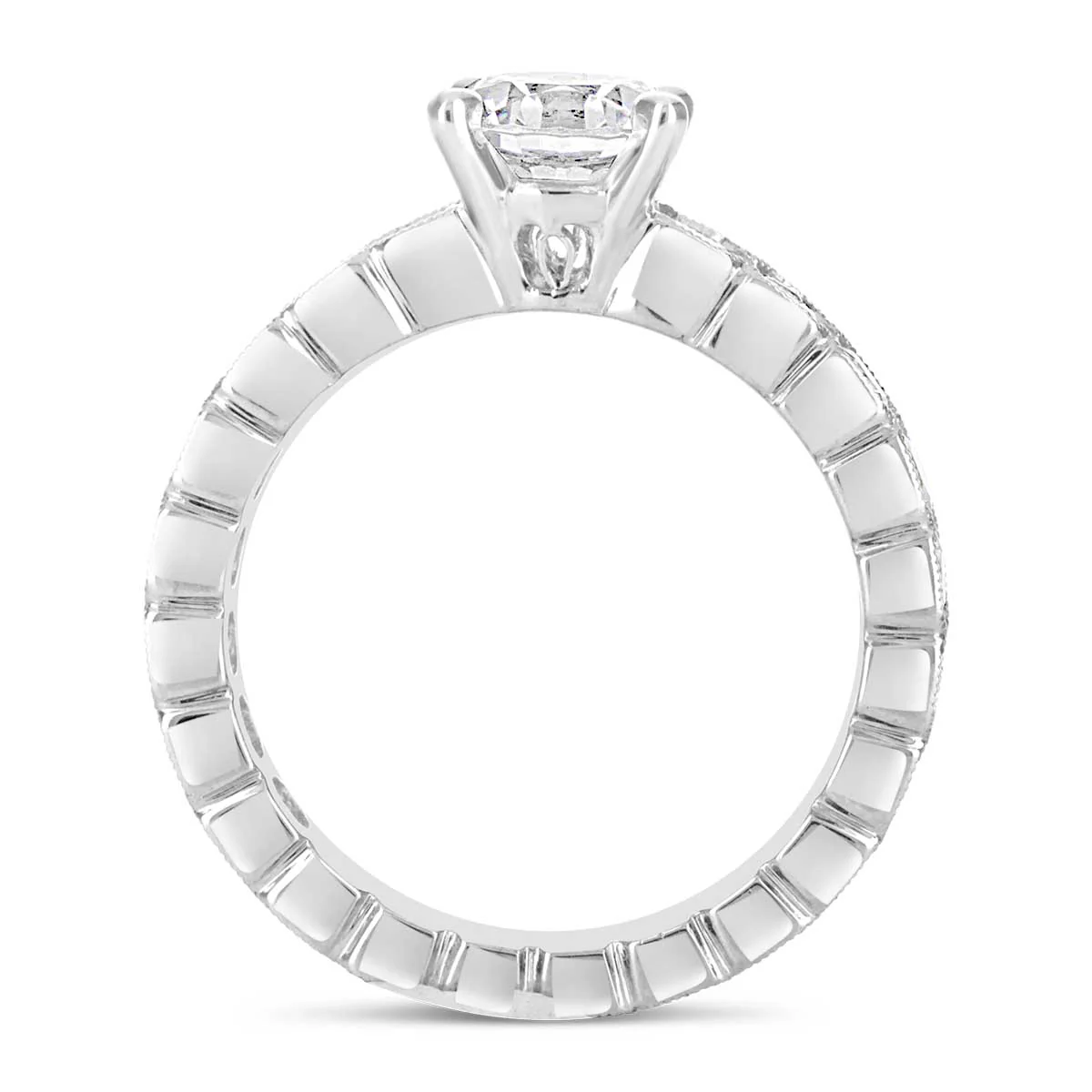 Round Brilliant Cut Diamond Engagement Ring - ACB016 - Image 3
