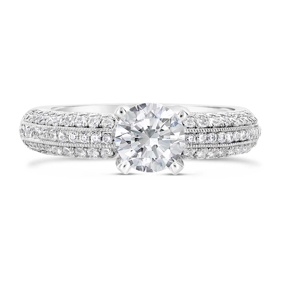 Round Brilliant Cut Diamond Engagement Ring - ACB019 - Image 2