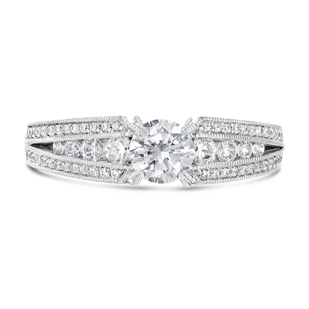Round Brilliant Cut Diamond Engagement Ring - ACB020 - Image 2