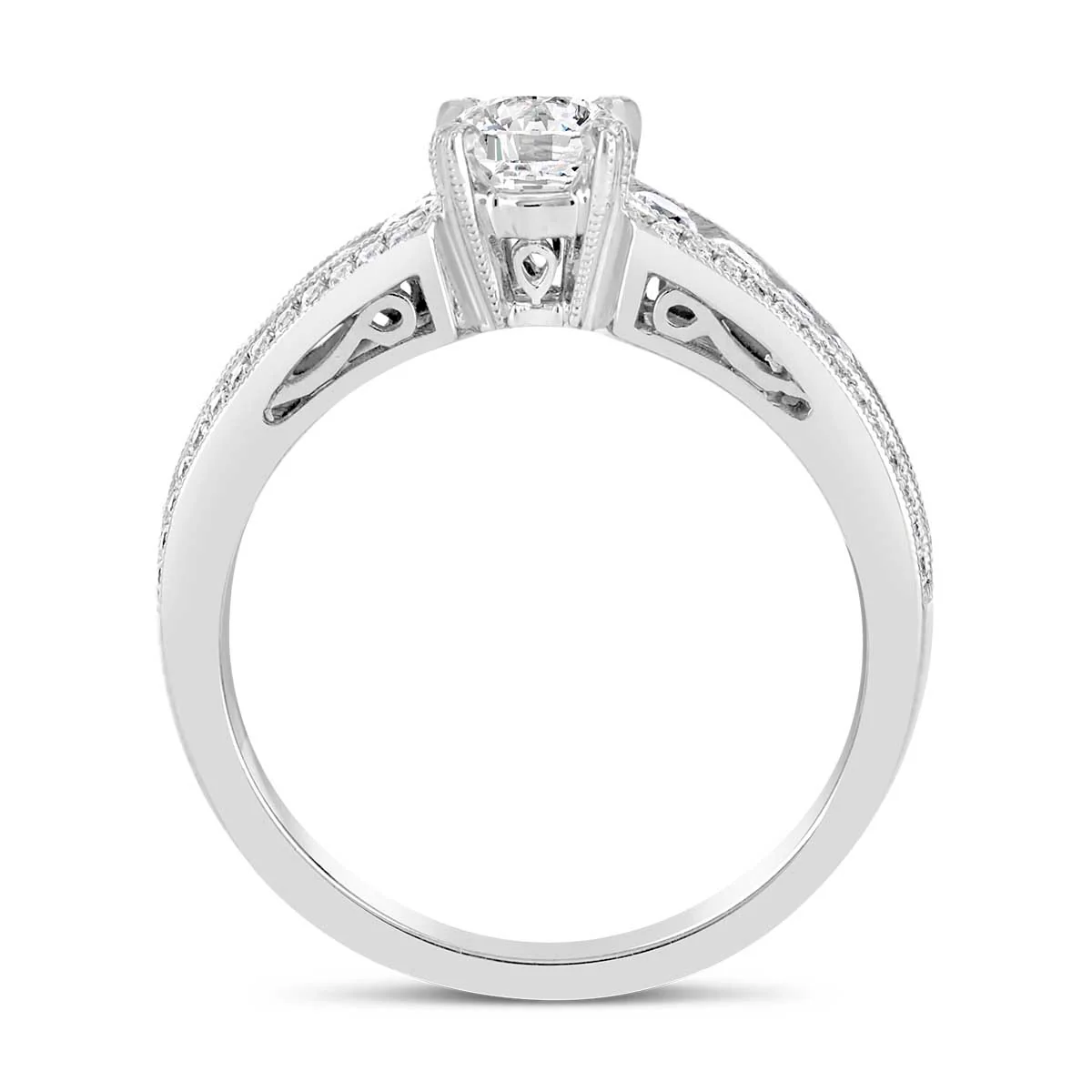 Round Brilliant Cut Diamond Engagement Ring - ACB020 - Image 3