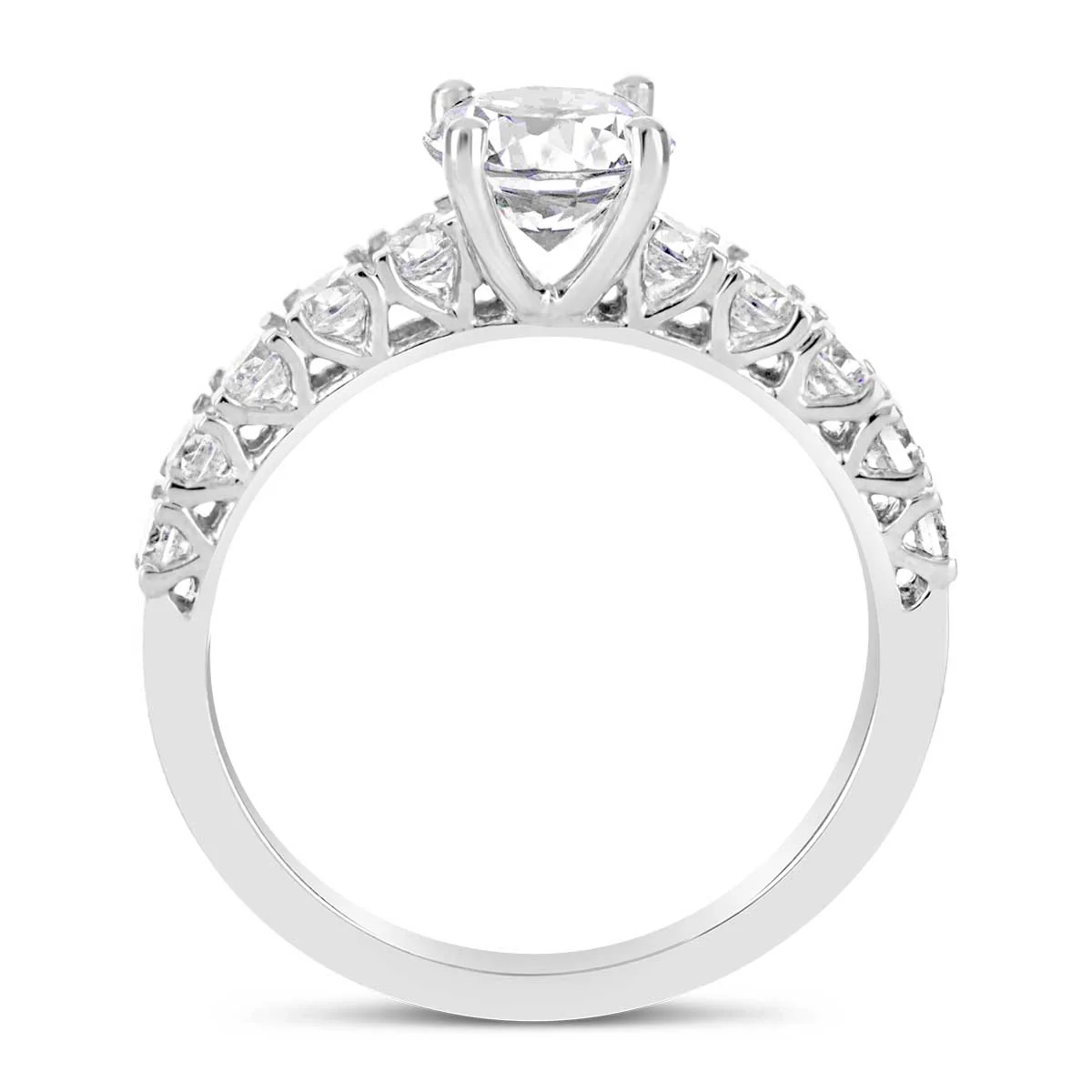Round Brilliant Cut Diamond Engagement Ring - ACB025 - Image 2