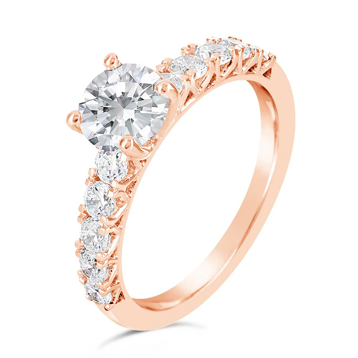 Round Brilliant Cut Diamond Engagement Ring - ACB025 - Image 3