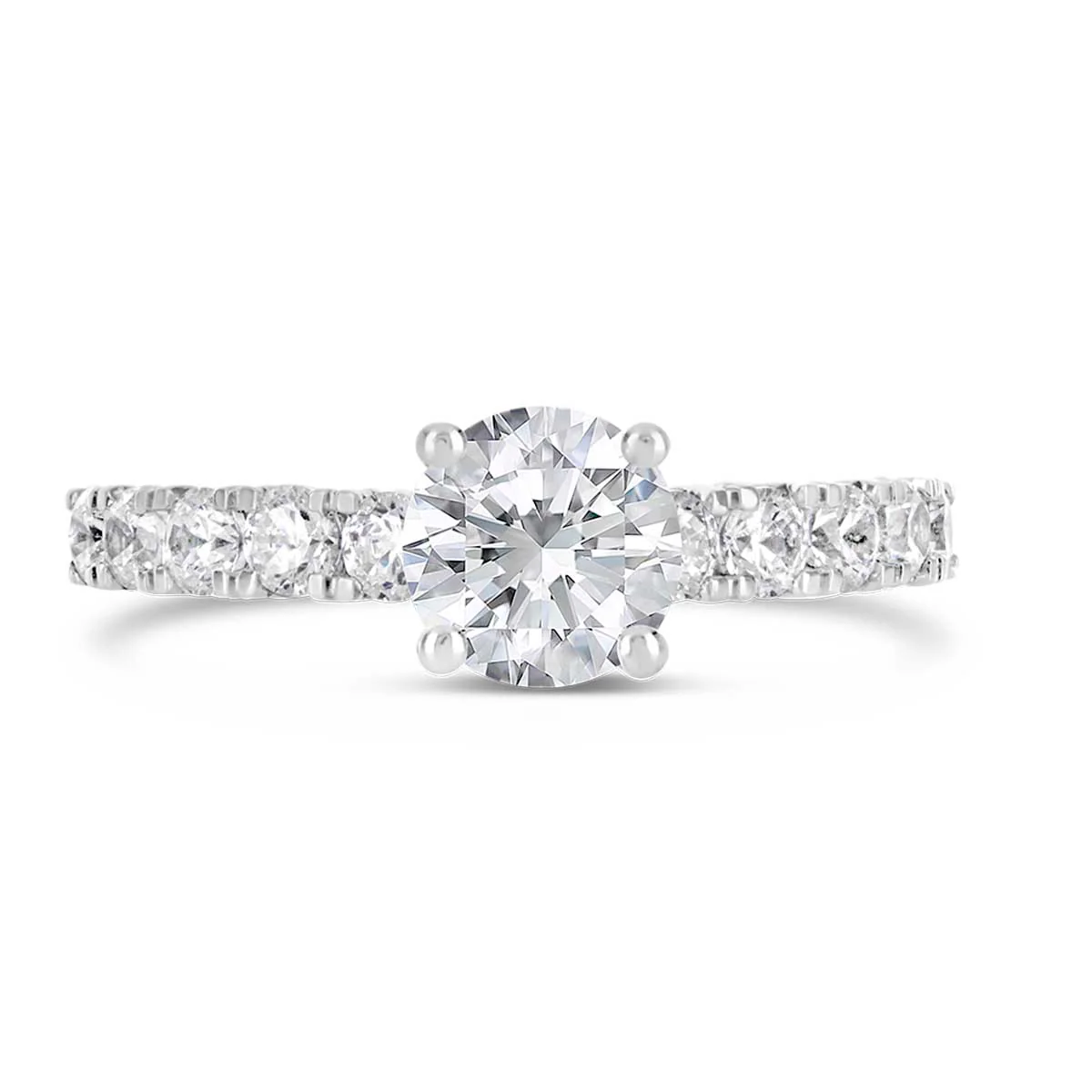 Round Brilliant Cut Diamond Engagement Ring - ACB025 - Image 5