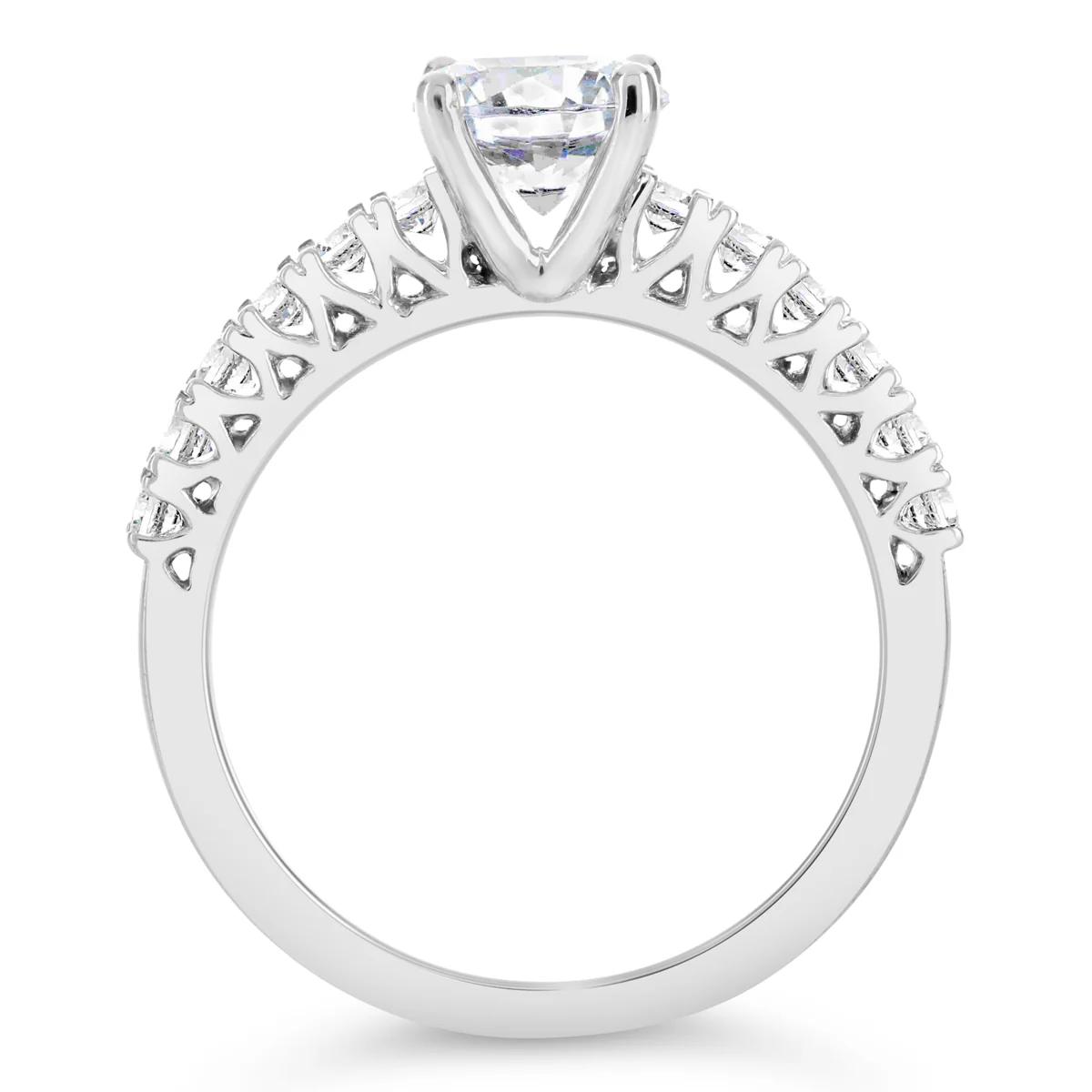 Round Brilliant Cut Diamond Engagement Ring - ACB046 - Image 2