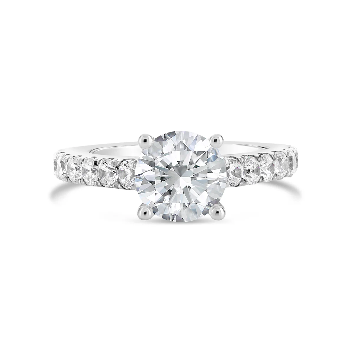 Round Brilliant Cut Diamond Engagement Ring - ACB047 - Image 2