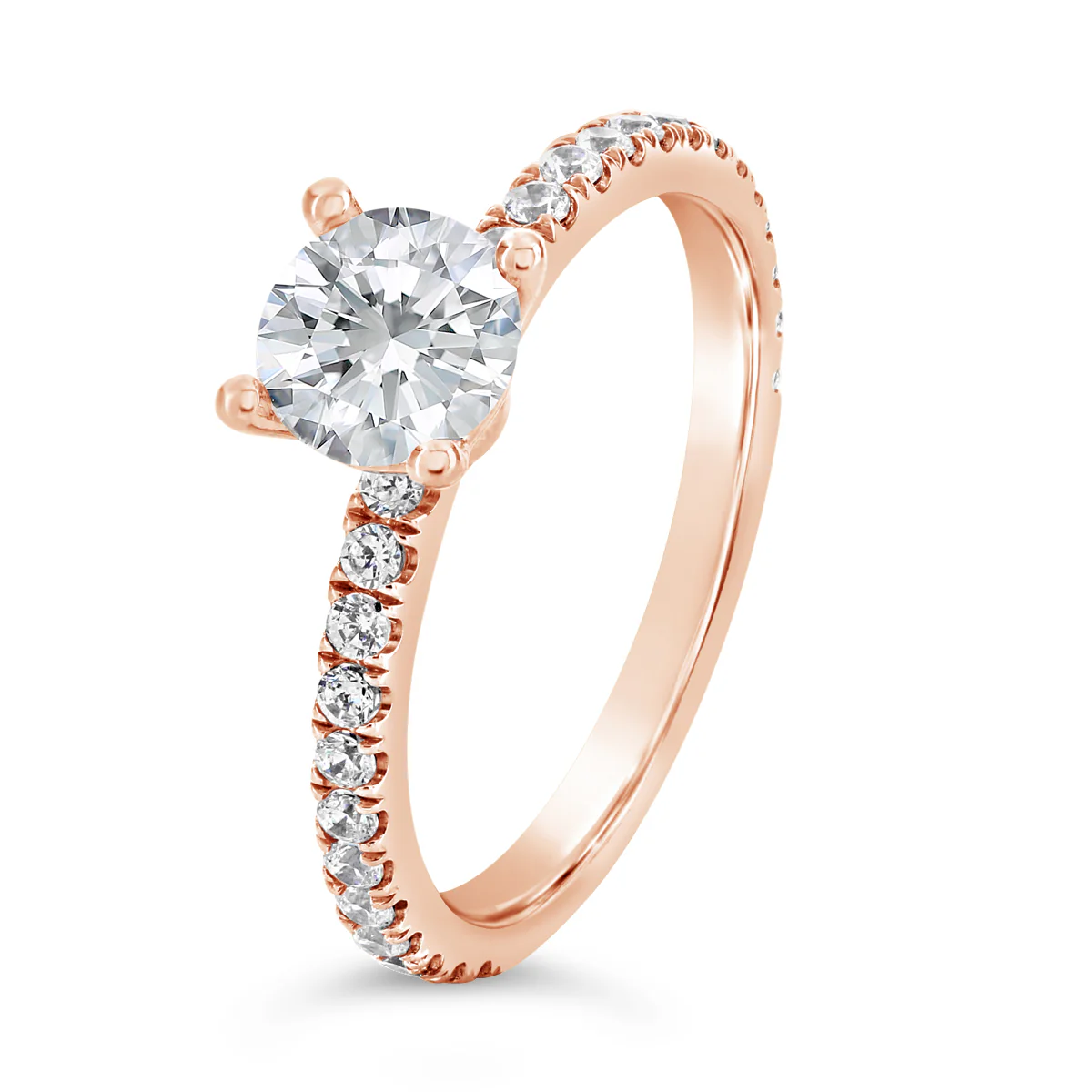 Round Brilliant Cut Diamond Engagement Ring - ACB050 - Image 2